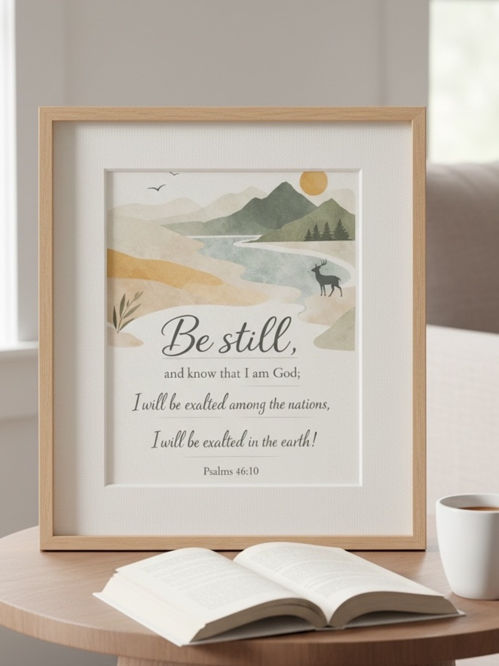 DDS Art Print, 8x10, Bible Verse, Paper Print, Unframed, Nature Series